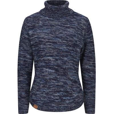 CASUAL LOOKS Blau melierter Baumwollmix Pullover - Pullover CASUAL LOOKS Blau melierter Baumwollmix Pullover - Pullover