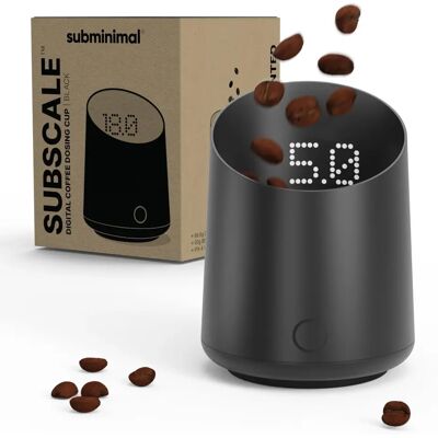 Subminimal Subscale Digitaler Kaffe-Dosierbecher - Schwarz Subminimal Subscale Digitaler Kaffe-Dosierbecher - Schwarz
