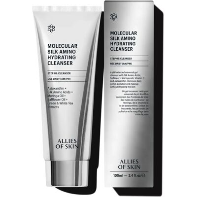 Allies of Skin Molecular Silk Amino Hydrating Cleanser - 100ml Allies of Skin Molecular Silk Amino Hydrating Cleanser - 100ml