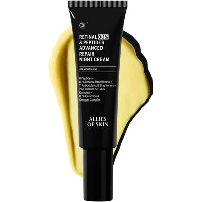 Allies of Skin 0.1% Retinal & Peptides Nachtcreme - Anti-Aging Allies of Skin 0.1% Retinal & Peptides Nachtcreme - Anti-Aging