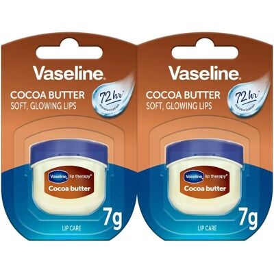 Vaseline - Lip Therapy Cocoa Butter - 2x7g - Lip balm - Publicité Vaseline - Lip Therapy Cocoa Butter - 2x7g - Lip balm - Publicité
