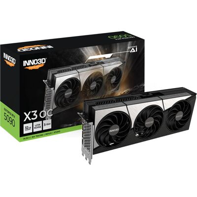 Inno3D GeForce RTX 5090 X3 OC - 32GB GDDR7 - Tarjeta gráfica de alto rendimiento Inno3D GeForce RTX 5090 X3 OC - 32GB GDDR7 - Tarjeta gráfica de alto rendimiento