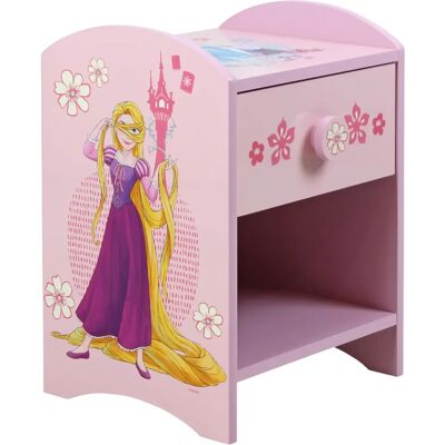 Table de Nuit Rose Disney Princesses avec Tiroir - Publicité Table de Nuit Rose Disney Princesses avec Tiroir - Publicité