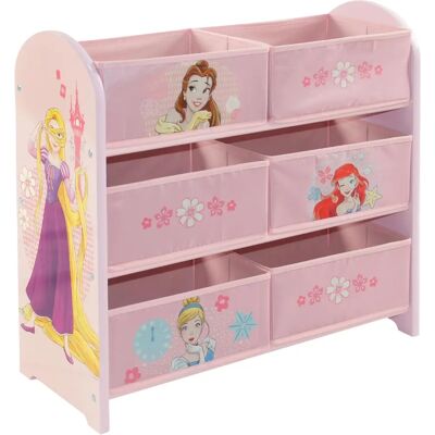 Disney Princess Kids Storage Shelf - 6 Fabric Bins Disney Princess Kids Storage Shelf - 6 Fabric Bins