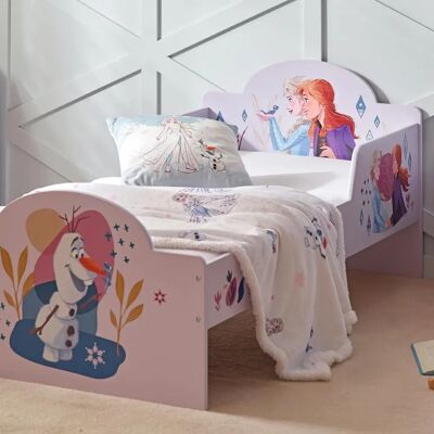 Lit en bois Frozen Disney - 75x143 cm - Support et Couleur - Publicité Lit en bois Frozen Disney - 75x143 cm - Support et Couleur - Publicité
