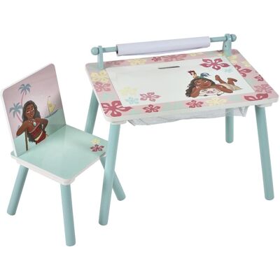 DISNEY - MOANA ACTIVITY TABLE CHAIR - WOODEN - SET - KIDS FURNITURE SET DISNEY - MOANA ACTIVITY TABLE CHAIR - WOODEN - SET - KIDS FURNITURE SET