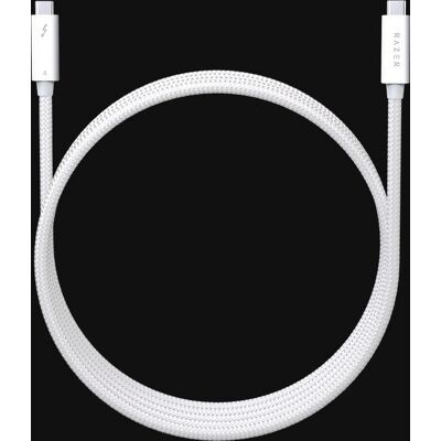 Razer Thunderbolt Kabel - 2m - Wit - 40 Gbps - 8K - Voeding Razer Thunderbolt Kabel - 2m - Wit - 40 Gbps - 8K - Voeding