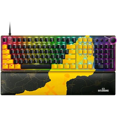 Razer Huntsman V2 - Mekanisk RGB gaming-tangentbord - Svart, Gul Razer Huntsman V2 - Mekanisk RGB gaming-tangentbord - Svart, Gul