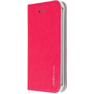 Coque rose pour iPhone 5 - Design portefeuille - Publicité Coque rose pour iPhone 5 - Design portefeuille - Publicité