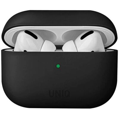 Coque en silicone Uniq Lino AirPods Pro - Noir - Publicité Coque en silicone Uniq Lino AirPods Pro - Noir - Publicité