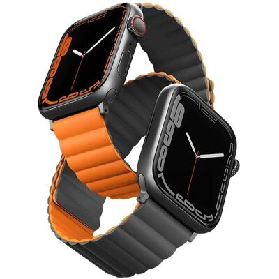 Uniq Revix reversible magnetischer Silikonarmband für Apple Watch 45/44/42mm - Unisex Uniq Revix reversible magnetischer Silikonarmband für Apple Watch 45/44/42mm - Unisex