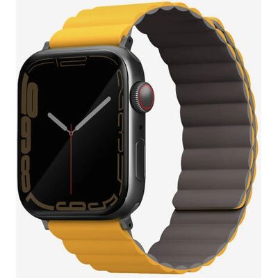 Uniq Apple Watch Armband - Wendbares Magnetisches Silikon & Stahl, 42/44/45mm Uniq Apple Watch Armband - Wendbares Magnetisches Silikon & Stahl, 42/44/45mm