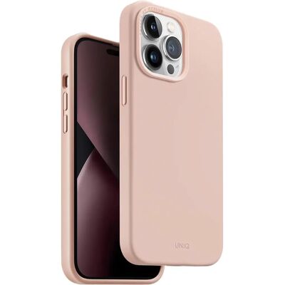 Custodia Uniq Lino Rosa Rosa per iPhone 14 Pro Max - Smartphone Custodia Uniq Lino Rosa Rosa per iPhone 14 Pro Max - Smartphone