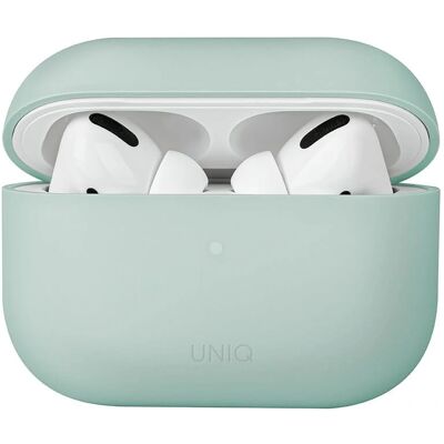 Uniq Lino AirPods Pro 2 Fedél - Szilikon védőburkolat - Mentolzöld - Fejhallgató kiegészítő - Támogatott vezeték nélküli töltés Uniq Lino AirPods Pro 2 Fedél - Szilikon védőburkolat - Mentolzöld - Fejhallgató kiegészítő - Támogatott vezeték nélküli töltés