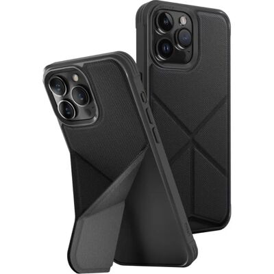 Étui Uniq Transforma iPhone 15 Pro Max - Charge Magclick Noir - Publicité Étui Uniq Transforma iPhone 15 Pro Max - Charge Magclick Noir - Publicité