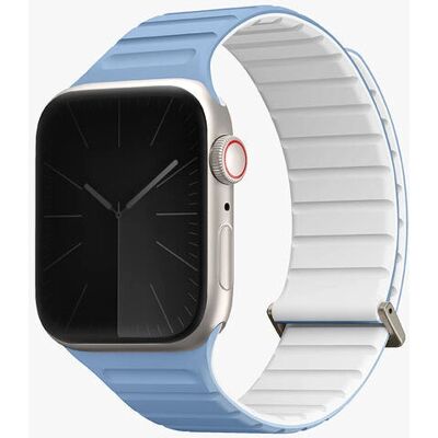 Uniq Revix Evo Apple Watch Armband - Blau - Umkehrbar Magnetisch - Edelstahl & Silikon Uniq Revix Evo Apple Watch Armband - Blau - Umkehrbar Magnetisch - Edelstahl & Silikon
