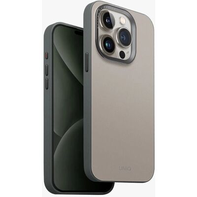 Uniq Lyden DS custodia iPhone 15 Pro 6,1" Carica Magclick grigio chiaro - Cover Uniq Lyden DS custodia iPhone 15 Pro 6,1" Carica Magclick grigio chiaro - Cover