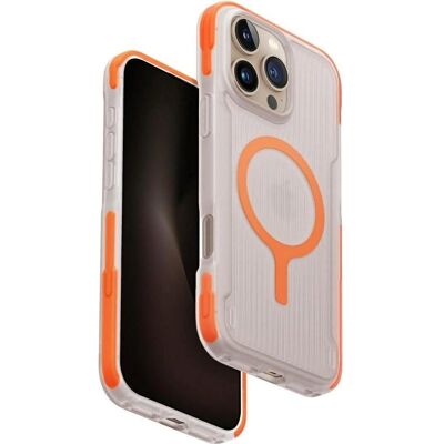 Coque Uniq Combat Active Orange pour iPhone 16 Pro Max - Charge Magclick - Publicité Coque Uniq Combat Active Orange pour iPhone 16 Pro Max - Charge Magclick - Publicité