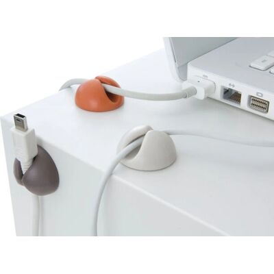 BlueLounge CableDrop Mini Marrone - Fermacavo BlueLounge CableDrop Mini Marrone - Fermacavo