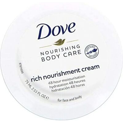 Crème de Beauté Dove 75ml Nourrissante - Visage & Corps - Publicité Crème de Beauté Dove 75ml Nourrissante - Visage & Corps - Publicité