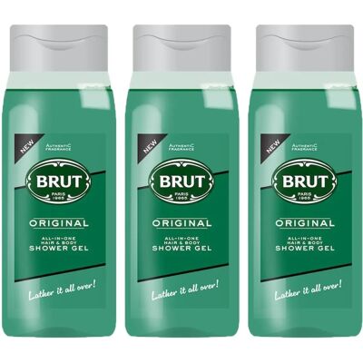 Gel Douche Tout-en-Un Brut Original - 500ml - Publicité Gel Douche Tout-en-Un Brut Original - 500ml - Publicité