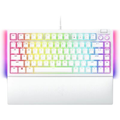 Teclado Razer BlackWidow V4 75% Gaming USB QWERTY US Inglés Blanco Teclado Razer BlackWidow V4 75% Gaming USB QWERTY US Inglés Blanco