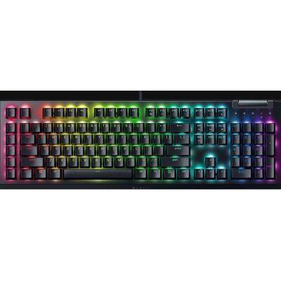 Razer BlackWidow V4 X mekaaninen pelinäppäimistö - Musta - Vihreät kytkimet Razer BlackWidow V4 X mekaaninen pelinäppäimistö - Musta - Vihreät kytkimet