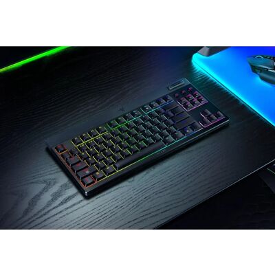 Razer BlackWidow V4 Low-Profile Tenkeyless HyperSpeed Gaming-Tastatur USB + RF Wireless + Bluetooth QWERTY US International Schwarz Razer BlackWidow V4 Low-Profile Tenkeyless HyperSpeed Gaming-Tastatur USB + RF Wireless + Bluetooth QWERTY US International Schwarz