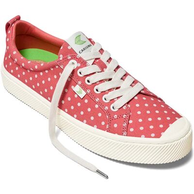 Cariuma M Oca Low Watermelon/White Polka Dots - Tenisky Cariuma M Oca Low Watermelon/White Polka Dots - Tenisky