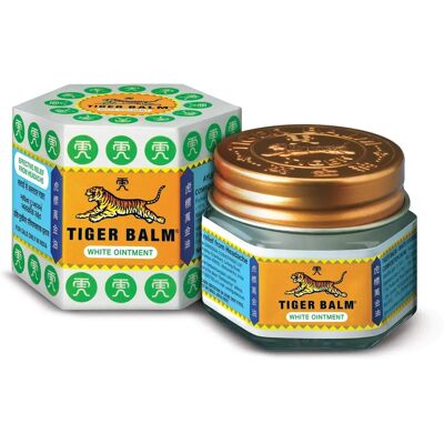 Tiger Balm Bálsamo de Tigre Blanco HR 30g - Calma dolores de cabeza, picaduras de insectos y dolores musculares Tiger Balm Bálsamo de Tigre Blanco HR 30g - Calma dolores de cabeza, picaduras de insectos y dolores musculares