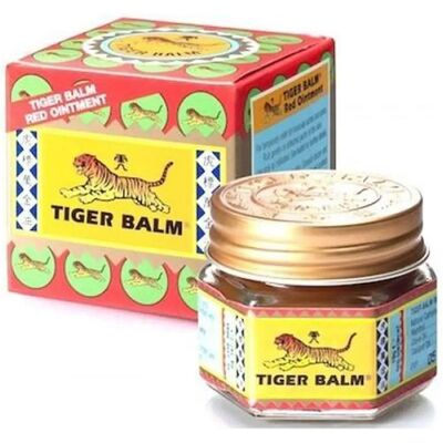Tigre Baume Rouge 19 g - Pour muscles et articulations - Publicité Tigre Baume Rouge 19 g - Pour muscles et articulations - Publicité
