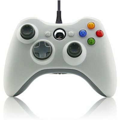 Manette de jeu filaire Infoboutik Blanc Xbox pour PC & Xbox 360 - Publicité Manette de jeu filaire Infoboutik Blanc Xbox pour PC & Xbox 360 - Publicité