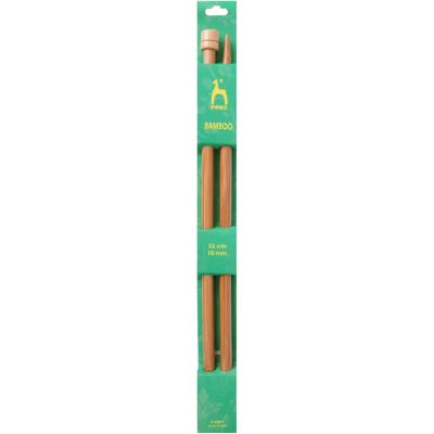 Pony 33cm Bamboo Knitting Needles - 2 Pack, Assorted Widths Pony 33cm Bamboo Knitting Needles - 2 Pack, Assorted Widths