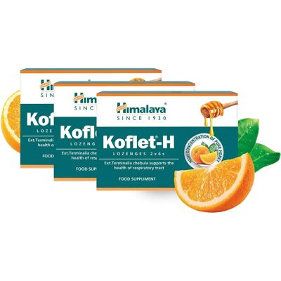 Himalaya Herbals Koflet-H Orange Lozenges - Respiratory Support Himalaya Herbals Koflet-H Orange Lozenges - Respiratory Support