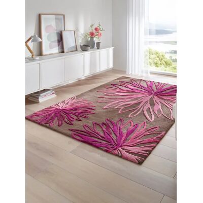 HEINE HOME Pink Muster-Wolle Teppich - Teppich HEINE HOME Pink Muster-Wolle Teppich - Teppich