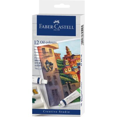 Farby olejne Faber-Castell Creative Studio - 12 różnych kolorów Farby olejne Faber-Castell Creative Studio - 12 różnych kolorów