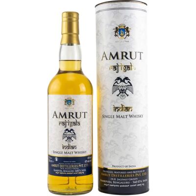 Whisky single malt indien Amrut RAJ IGALA - 40% Vol. 0,7L Cadeau - Publicité Whisky single malt indien Amrut RAJ IGALA - 40% Vol. 0,7L Cadeau - Publicité