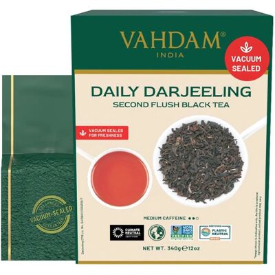 Thé noir Darjeeling 255 g - Vahdam Teas - Publicité Thé noir Darjeeling 255 g - Vahdam Teas - Publicité