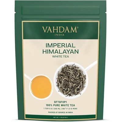 Vahdam Teas Té Blanco Imperial Himalaya 50g - Té Vahdam Teas Té Blanco Imperial Himalaya 50g - Té