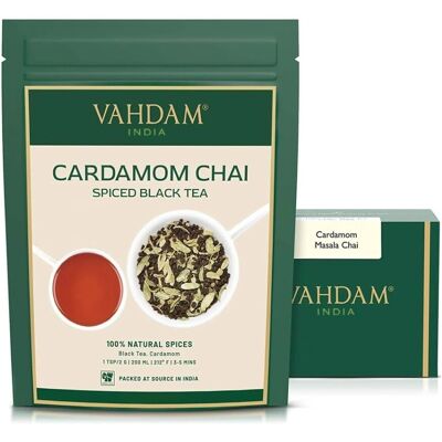 Vahdam Teas Kardamom Masala Chai - 200g Vahdam Teas Kardamom Masala Chai - 200g