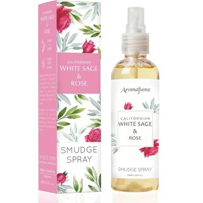 Aromafume Bílá šalvěj & Růže Smudge Sprej - Vzdušný sprej Aromafume Bílá šalvěj & Růže Smudge Sprej - Vzdušný sprej