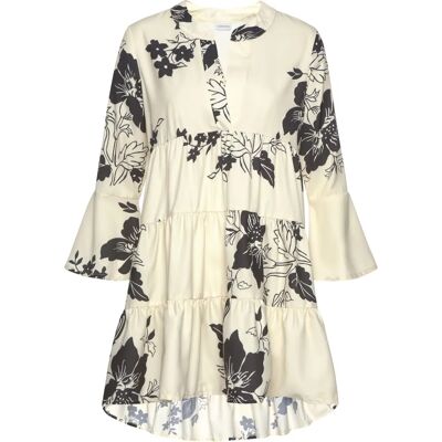 LASCANA Modell 44/46 V-Ausschnitt Blumendruck Kleid - Kleid LASCANA Modell 44/46 V-Ausschnitt Blumendruck Kleid - Kleid