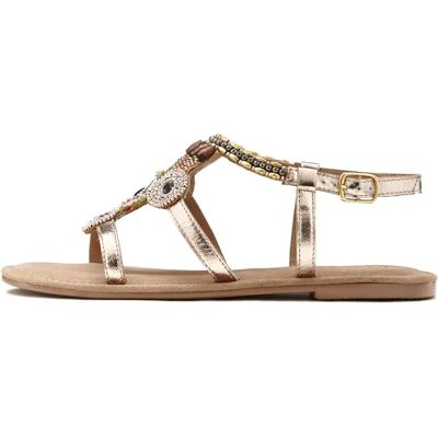 LASCANA Roséguld Lædersandaler - Sandal LASCANA Roséguld Lædersandaler - Sandal