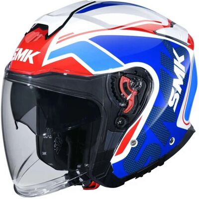 Casco moto jet SMK GTJ Tourer Bianco Rosso - Casco moto Casco moto jet SMK GTJ Tourer Bianco Rosso - Casco moto