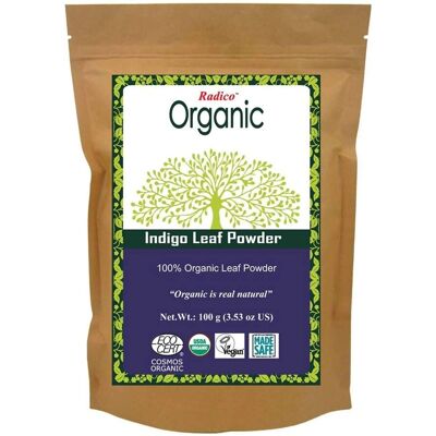 Poudre d'Indigo Biologique Radico - Teinture pour cheveux - Noir - 100 g - Publicité Poudre d'Indigo Biologique Radico - Teinture pour cheveux - Noir - 100 g - Publicité