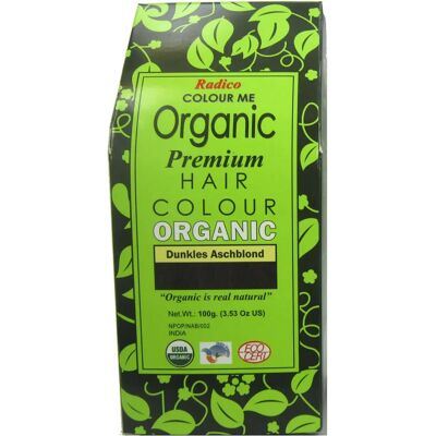 Tinte Orgánica para Cabello Color Rubio Ceniza Oscuro 100g Tinte Orgánica para Cabello Color Rubio Ceniza Oscuro 100g