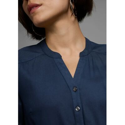 AJC Modell 32 Marine Viskose Bluse - Bluse AJC Modell 32 Marine Viskose Bluse - Bluse