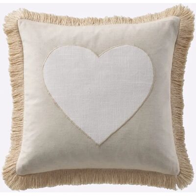 Beige hartkussenhoes van HEINE HOME - Kussenhoes Beige hartkussenhoes van HEINE HOME - Kussenhoes