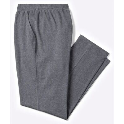 CLASSIC Modell 56/58 Bequeme Meliert Grau Homewear-Hosen - Homewear Pants CLASSIC Modell 56/58 Bequeme Meliert Grau Homewear-Hosen - Homewear Pants