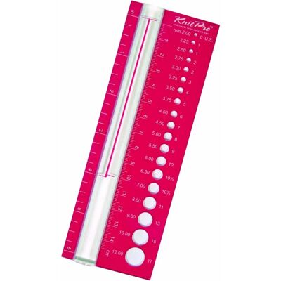 KnitPro Röd 2-12mm Stickmått - Sticktillbehör KnitPro Röd 2-12mm Stickmått - Sticktillbehör